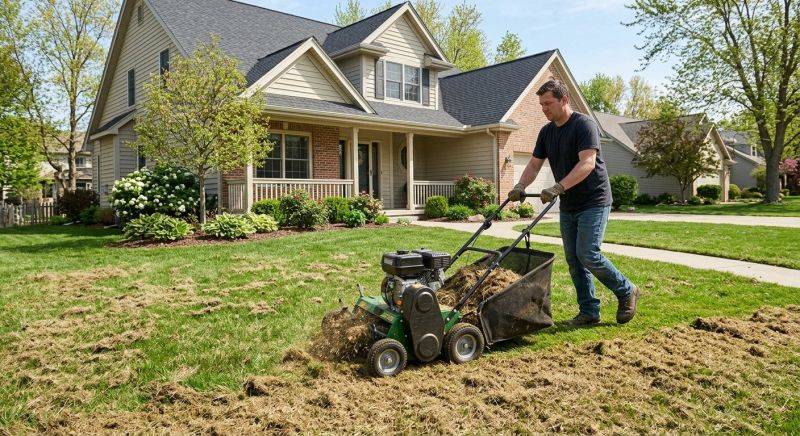 Residential Lawn Aeration Service