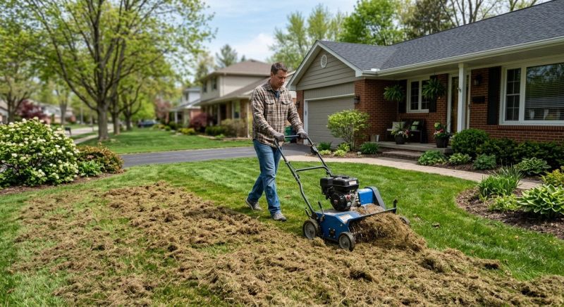 Residential Lawn Aeration